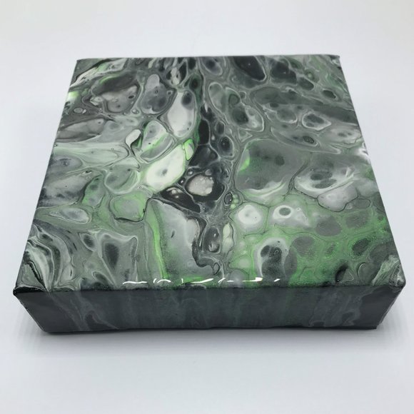 NWOT Fluid Art Abstract Painting, Acrylic Pour Art - Picture 6 of 12
